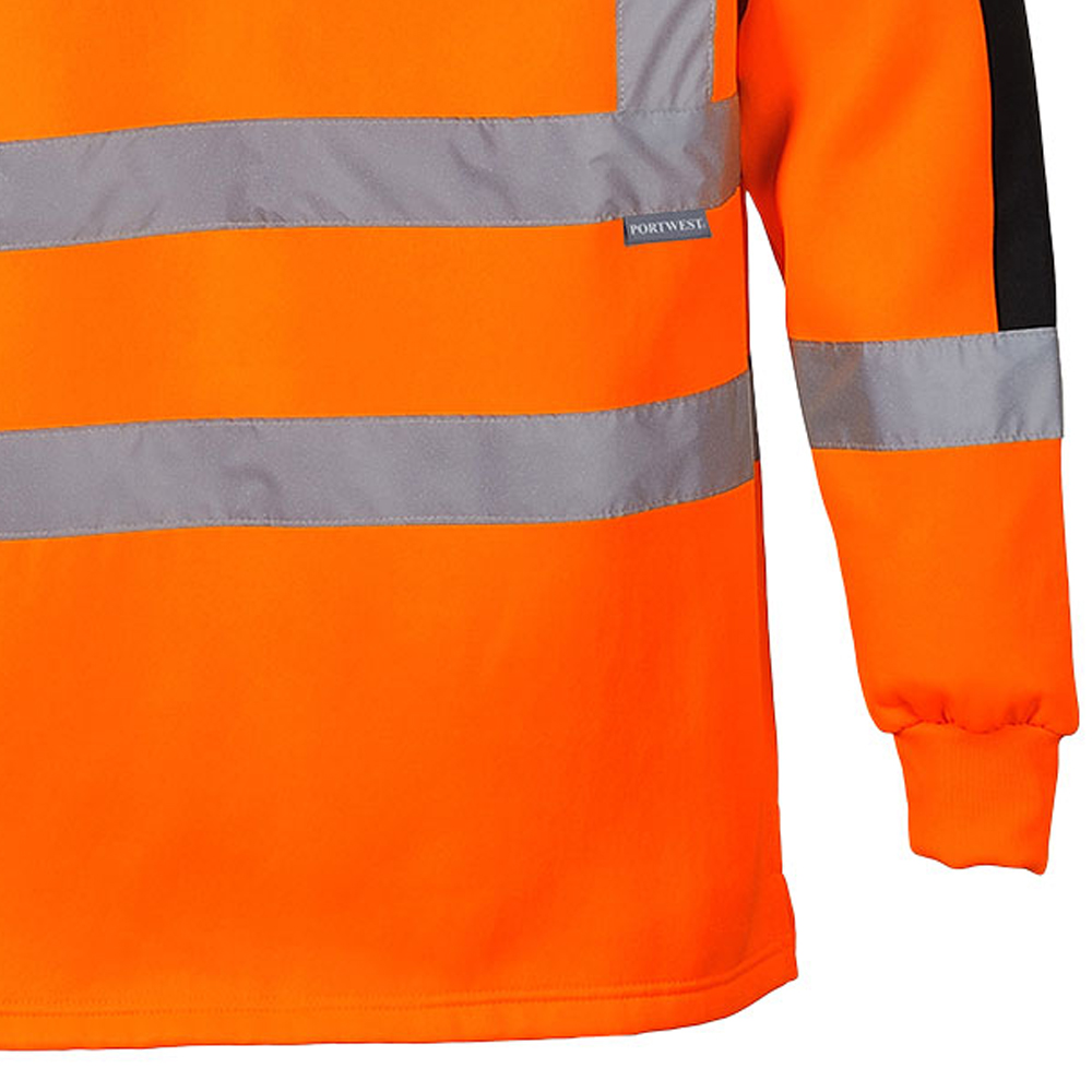 Maillot De Rugby Portwest B308 Haute Visibilité - Orange Taille Très Grand - Norme EN ISO 20471 Classe 3